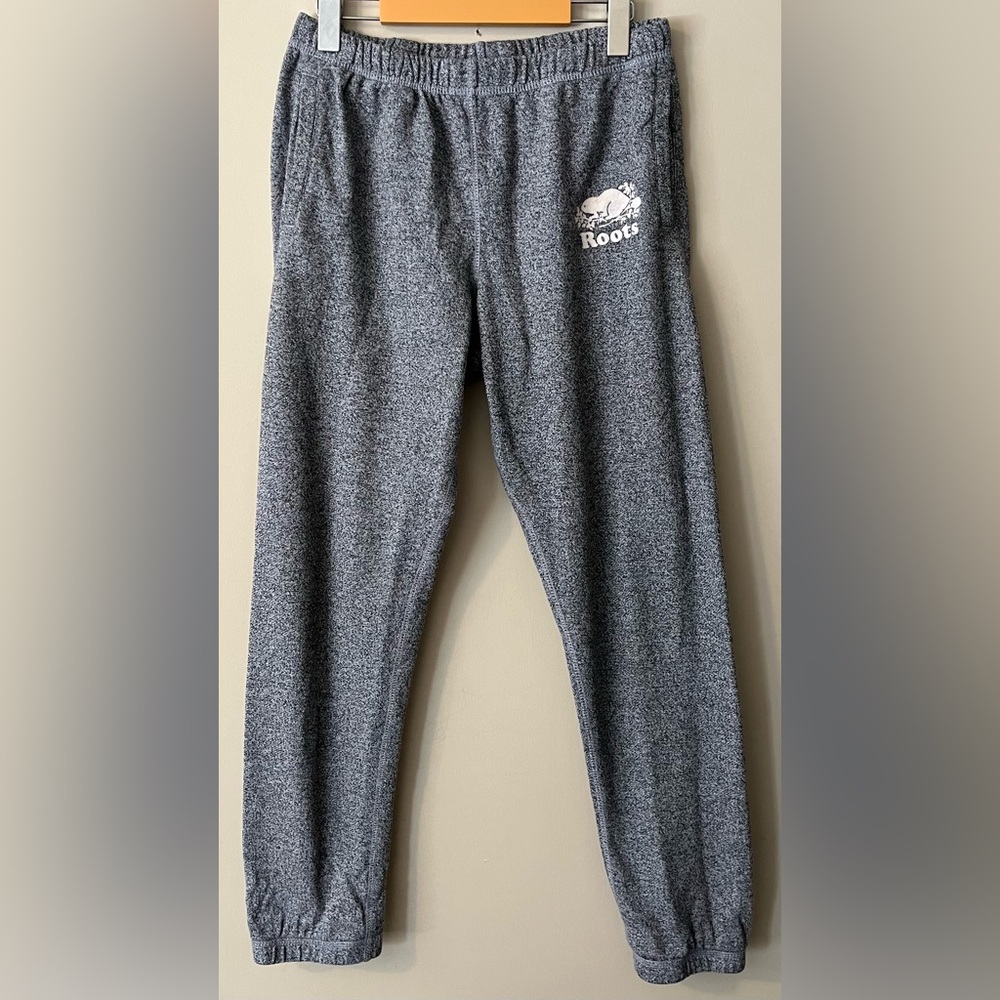 Roots Unisex Small Classic Salt & Pepper Sweatpants / Joggers